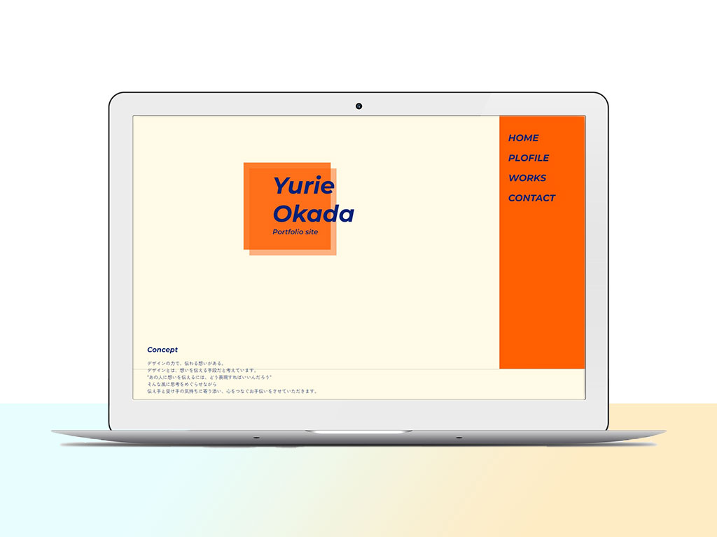 Yurie Okada portfolio site - Webサイト
